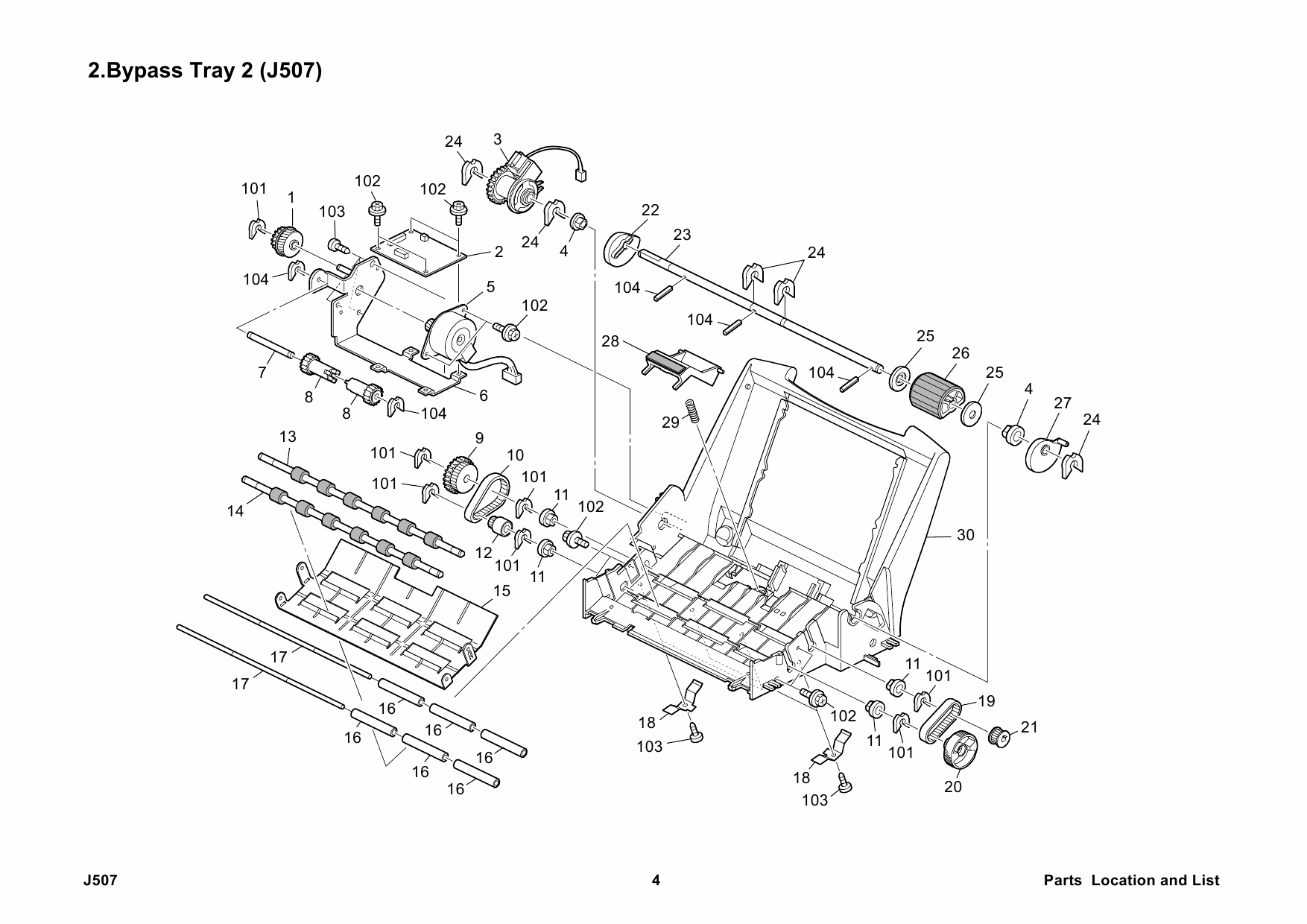 RICOH Options J507 Multi-Bypass-Tray-Type-1000 Parts Catalog PDF download-4 RICOH Options J507 Multi-Bypass-Tray-Type-1000 Parts Catalog PDF download-4